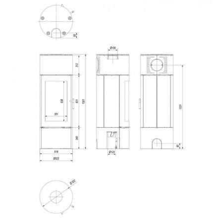 Купить Печь-камин Kratki Antares стальной в интерьере в Борисове Амазонка бай фото в Борисове
