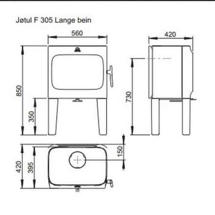 Чугунная печь камин Jotul F 305 LL WHE в Борисове