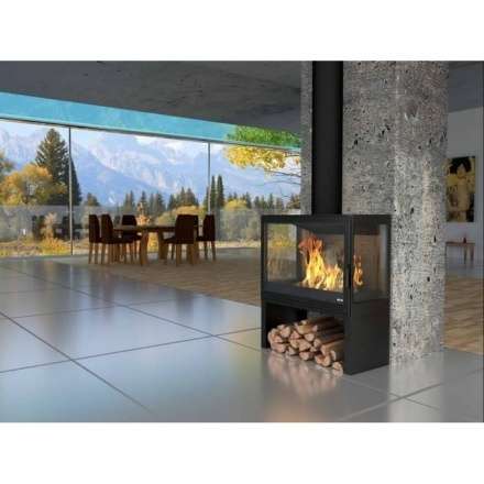 Купить Печь-камин KFD STO iM 14 в интерьере чугунная в Борисове в Борисове