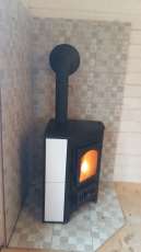 Купить Печь-камин Везувий ПК-01 (220) угловой песчаник 9 кВт в Борисове в Борисове