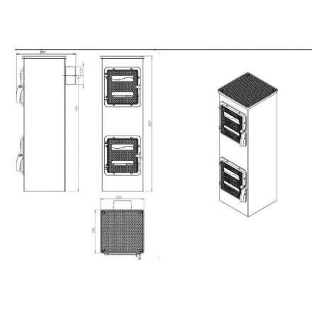 Купить отопительную печь Nordflam Genua в Борисове