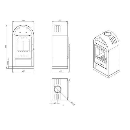 Купить Печь-камин NORDflam Teramo в Борисове Амазонка бай фото в Борисове
