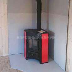 Купить Печь-камин Везувий ПК-01 (270) угловой красный 9 кВт в Борисове в Борисове