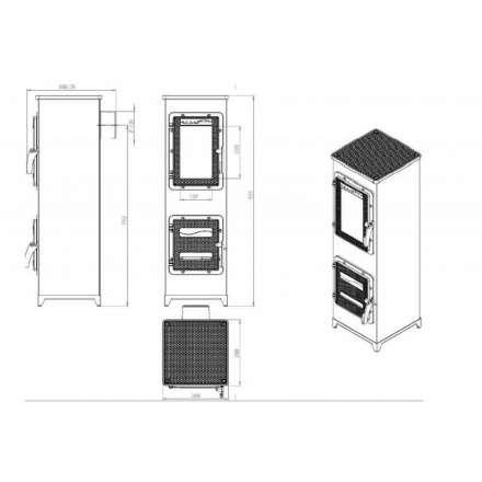 Купить отопительную печь Nordflam Padva Амазонка бай фото в Борисове