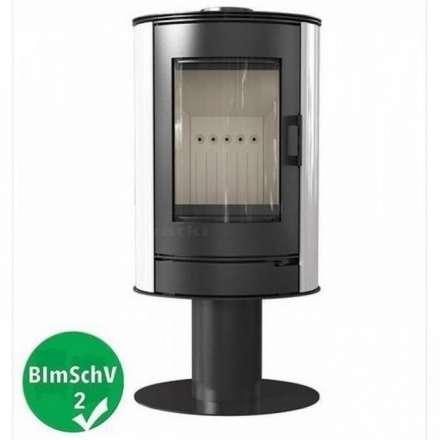 Купить Печь-камин Kratki KOZA/AB/S/N/KAFEL/BIALY (кафель белый) в интерьере в Борисове Амазонка бай фото в Борисове