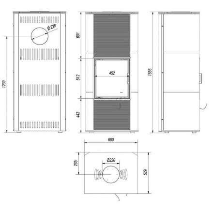 Купить кафельный печь камин Kratki NADIA KAFEL B RYFEL в Борисове