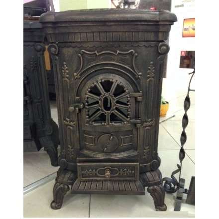 Печка чугунная Амбра в интерьере Амазонка бай фото в Борисове