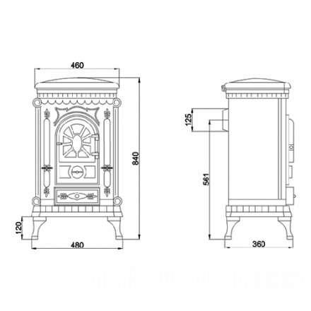 Печь-камин Ambra Eurokom Амбра Амазонка бай фото в Борисове