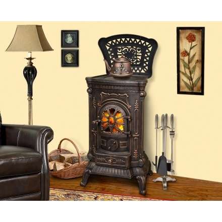 Печь-камин Ambra Eurokom Амбра Амазонка бай фото в Борисове