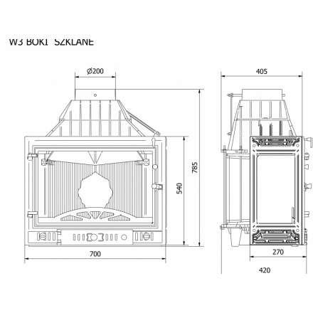 Каминная топка Kawmet W3LB-16,7 кВт в Борисове