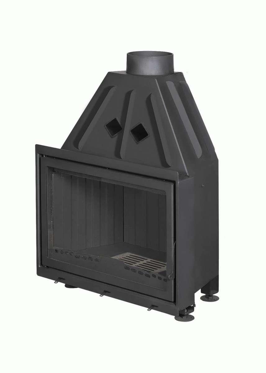Каминная топка Экокамин Альфа 800 B черный шамот купить в Борисове