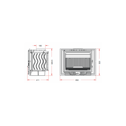 Каминная топка Invicta 700 ECO 14kW в Борисове