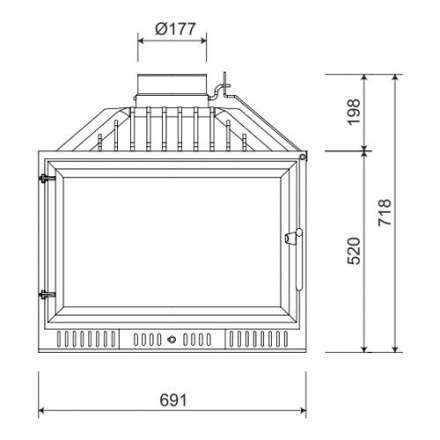 Каминная топка NORDflam Atina в Борисове