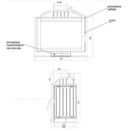 Каминная топка NORDflam Capri в Борисове