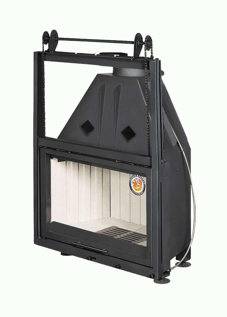 Каминная топка Экокамин Альфа 800 К с контргрузом купить в Борисове