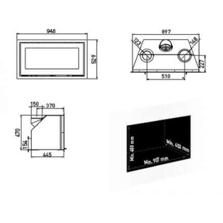 Каминная топка Lotus H470 W Magic в Борисове