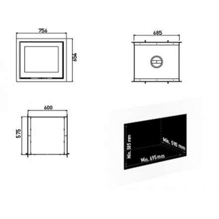 Каминная топка Lotus H570 T Magic в Борисове