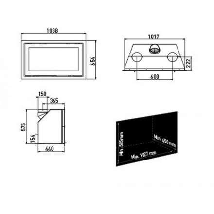 Каминная топка Lotus H570 W Magic в Борисове