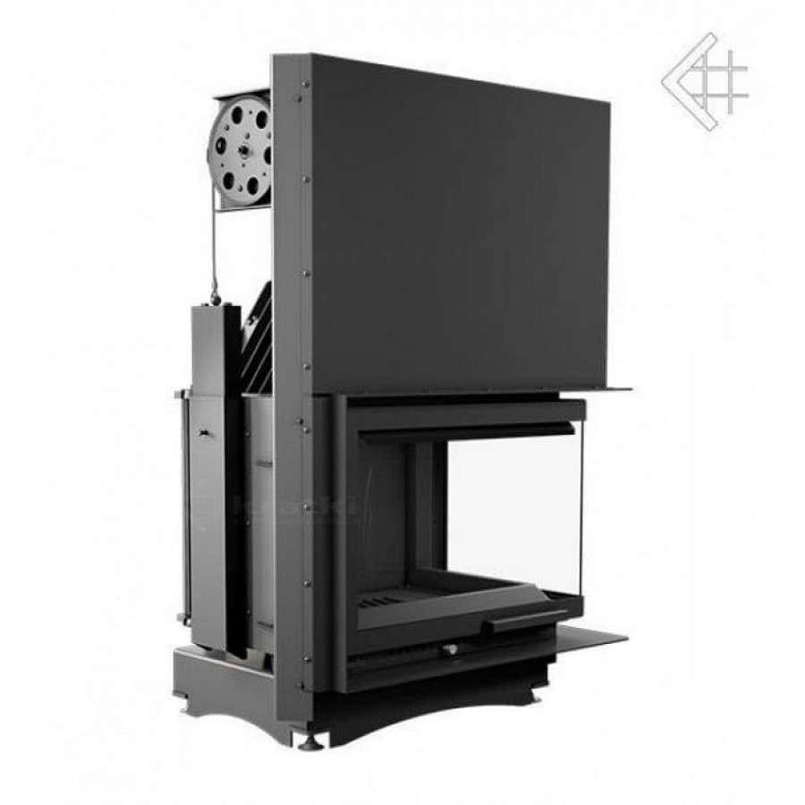 Каминная топка Kratki Zuzia/P/BS/G (угловое стекло справа,гильотина) Амазонка бай фото в Борисове