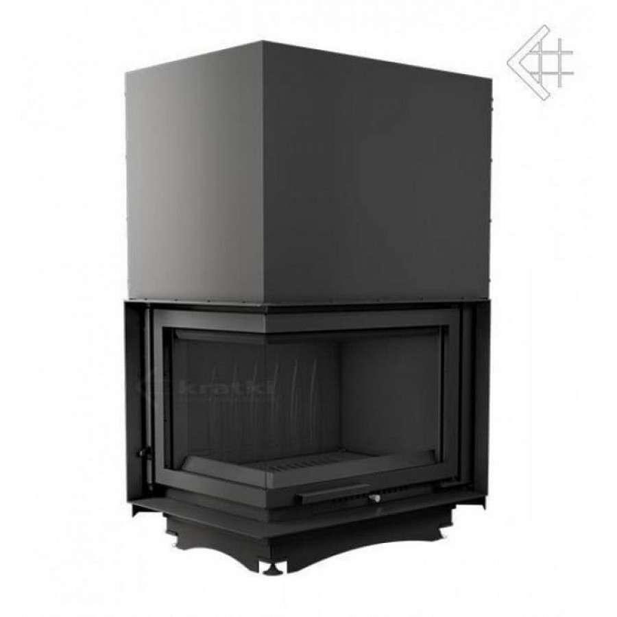 Каминная топка Kratki Zuzia/L/BS/G (угловое стекло слева, гильотина) Амазонка бай фото в Борисове