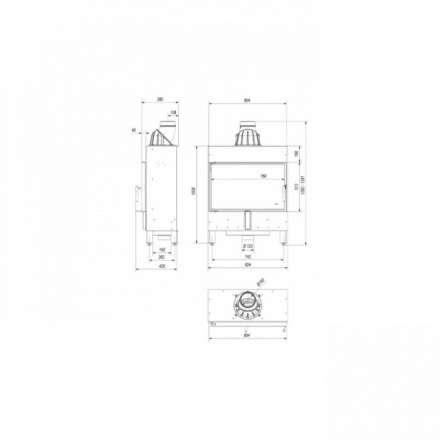 Каминная топка Kratki Lucy/14/Slim в Борисове