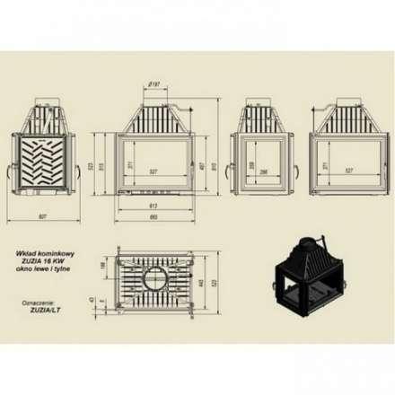 Каминная топка Kratki Zuzia/LT в Борисове