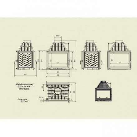 Каминная топка Kratki Zuzia/T в Борисове