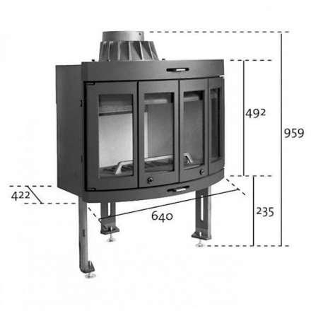 Каминная топка Jotul I400 Harmony в Борисове