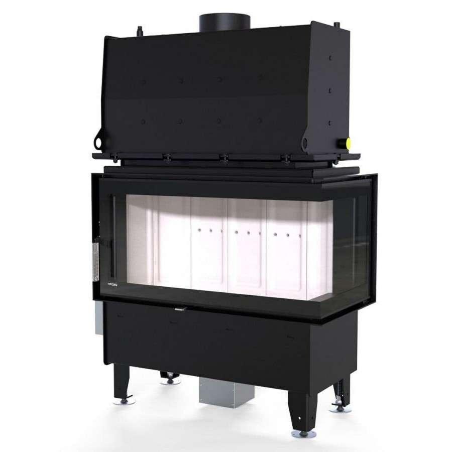 Каминная топка Defro Home RIVA ME BP SHORT угловая, с водяным контуром Амазонка бай фото в Борисове