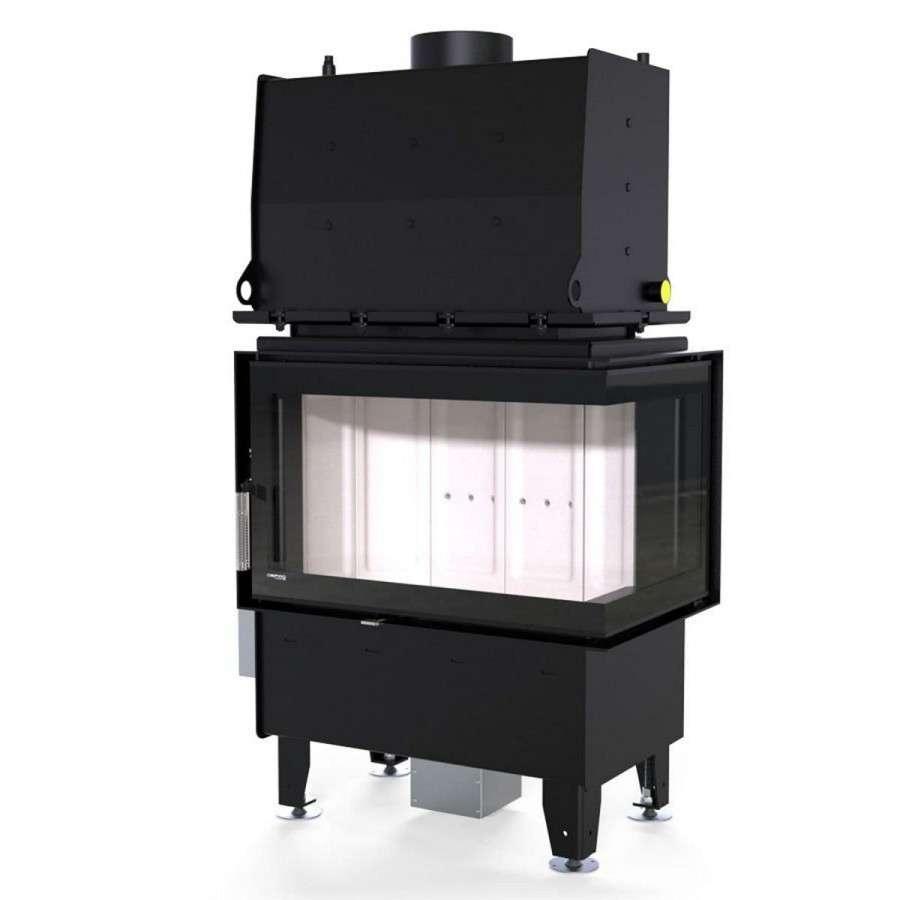 Каминная топка Defro Home RIVA SM BP SHORT угловая, с водяным контуром Амазонка бай фото в Борисове