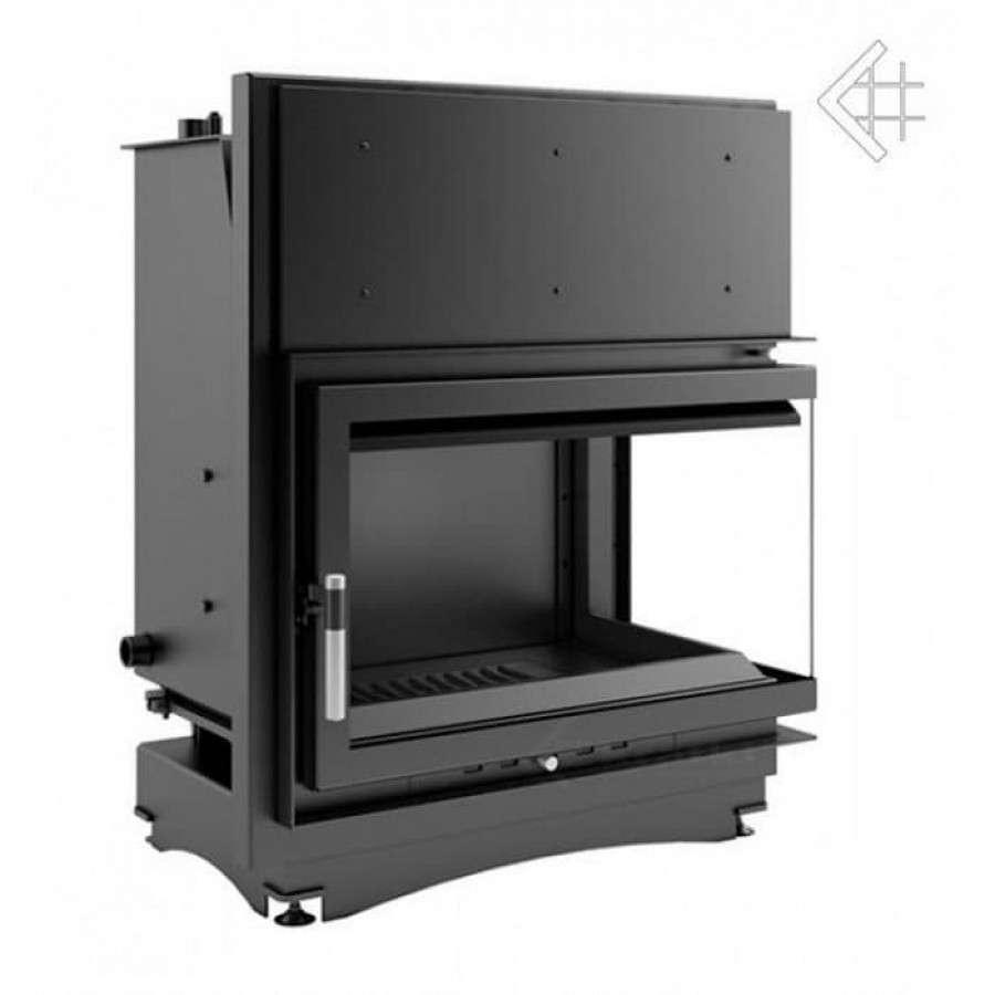 Каминная топка Kratki Oliwia/PW/BP/17/BS/W (угловое стекло справа, змеевик) Амазонка бай фото в Борисове