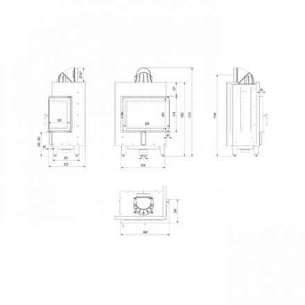 Каминная топка Kratki Lucy/12/P/BS в Борисове