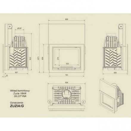 Каминная топка Kratki Maja/G в Борисове