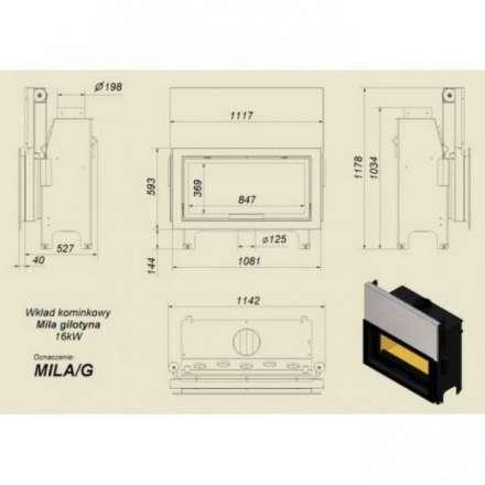 Каминная топка Kratki Mila/G в Борисове