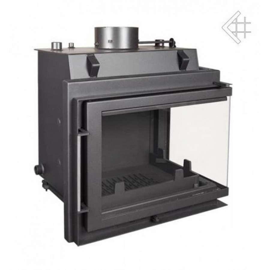 Каминная топка Kratki Maja/PW/BP/12/BS/W (угловое стекло справа, змеевик) Амазонка бай фото в Борисове