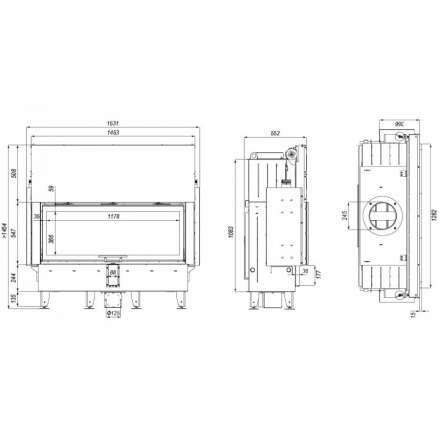 Каминная топка DEFRO HOME INTRA XLA G в Борисове