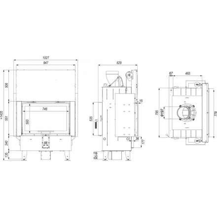 Каминная топка DEFRO HOME INTRA ME T G в Борисове
