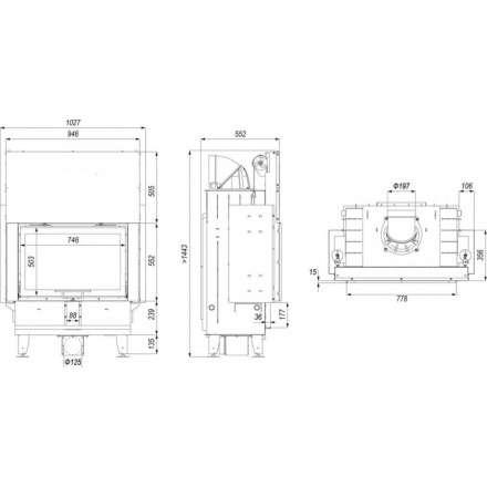 Каминная топка DEFRO HOME INTRA ME G в Борисове
