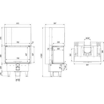 Каминная топка DEFRO HOME INTRA SM C G в Борисове