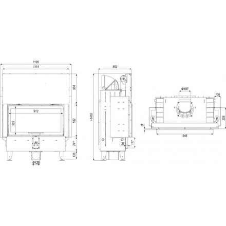 Каминная топка DEFRO HOME INTRA LA G в Борисове