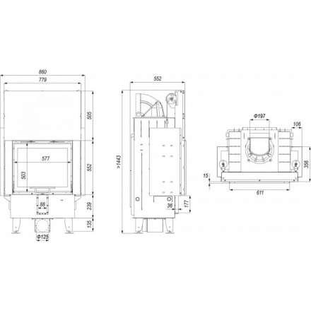 Каминная топка DEFRO HOME INTRA SM G в Борисове