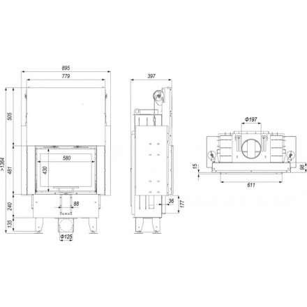 Каминная топка INTRA ME SLIM G в Борисове