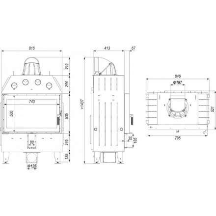 Каминная топка DEFRO HOME INTRA ME в Борисове