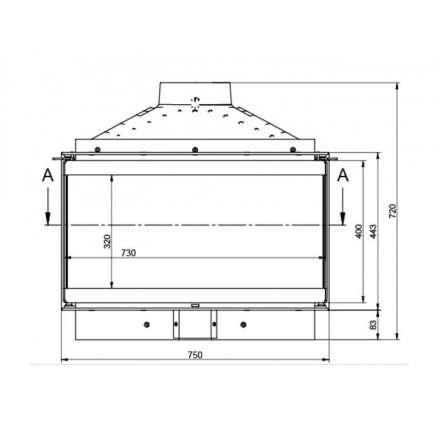 Каминная топка KFD ECO MAX 7 3F basic в Борисове