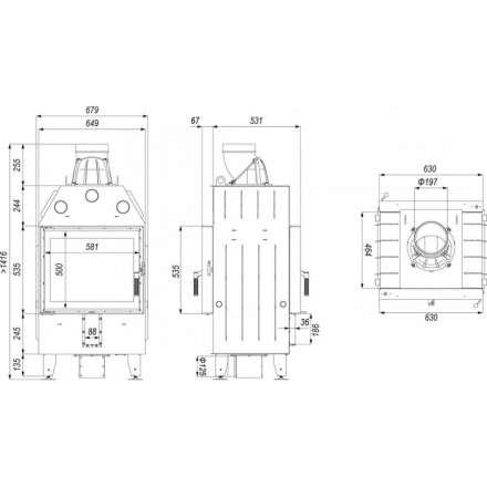 Каминная топка DEFRO HOME INTRA SM T в Борисове