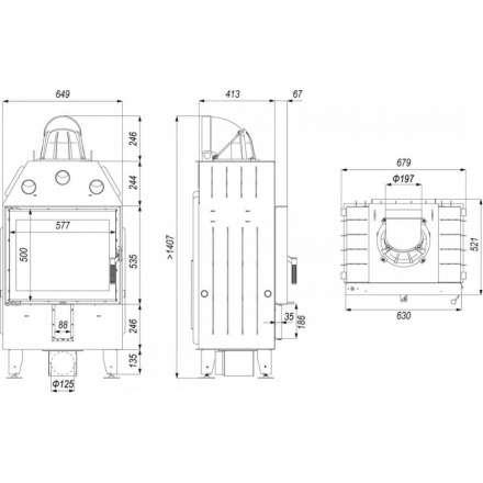 Каминная топка DEFRO HOME INTRA SM в Борисове
