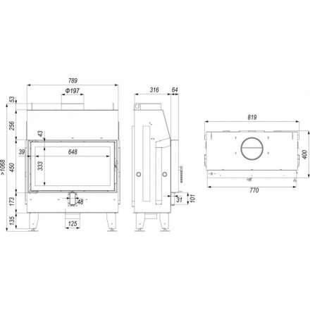 Каминная топка IMPULS ME в Борисове