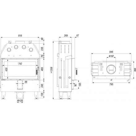 Каминная топка INTRA ME SLIM в Борисове