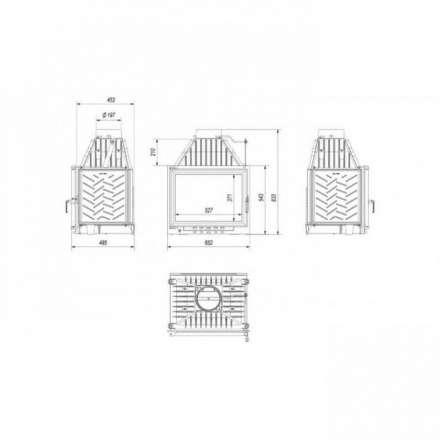 Каминная топка Kratki ZUZIA/ECO в Борисове