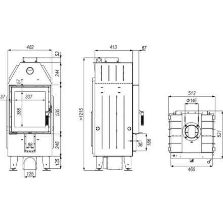Каминная топка DEFRO HOME INTRA XSM в Борисове